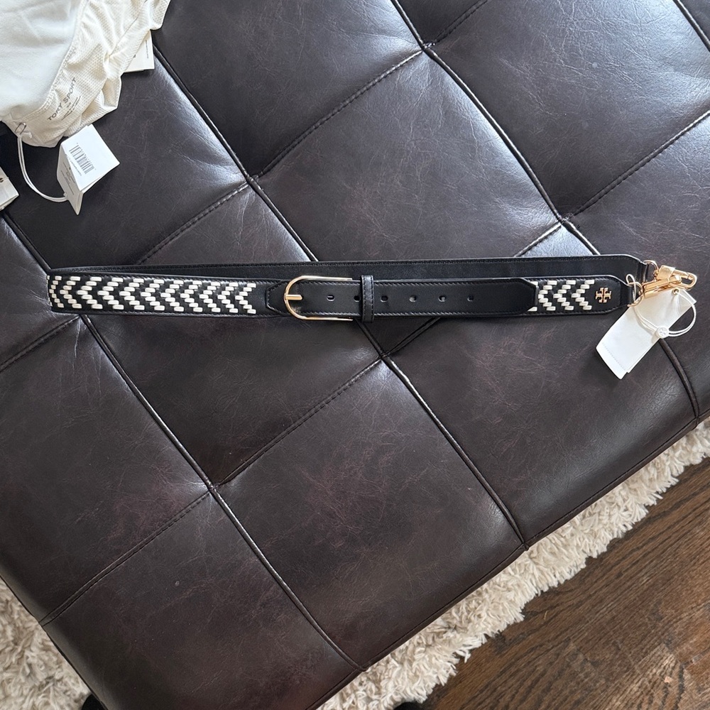 Tory Burch Black and White Belt